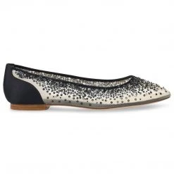 ARIEL BLACK Sequin Black Evening Flats 10 ARIEL BLACK Sequin Black Evening Flats