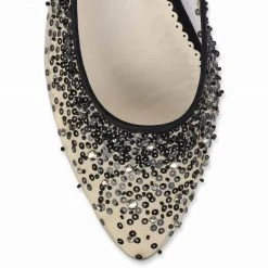 ARIEL BLACK Sequin Black Evening Flats 12 ARIEL BLACK Sequin Black Evening Flats