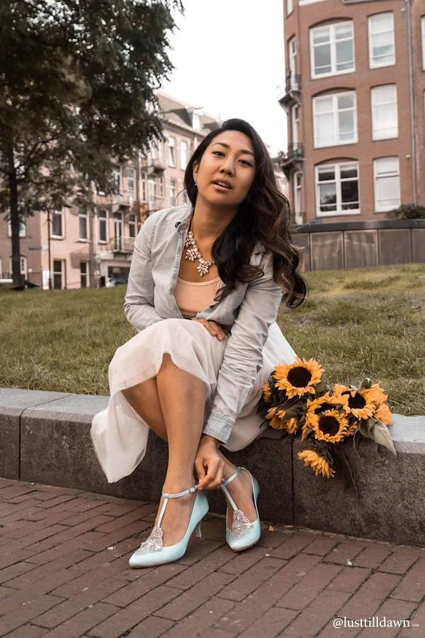 ANNALISE BLUE Blue Kitten Heel Wedding Shoes Vintage Bridal Heels 3 ANNALISE BLUE Blue Kitten Heel Wedding Shoes Vintage Bridal Heels