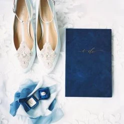 ANNALISE BLUE Blue Kitten Heel Wedding Shoes Vintage Bridal Heels 10 ANNALISE BLUE Blue Kitten Heel Wedding Shoes Vintage Bridal Heels
