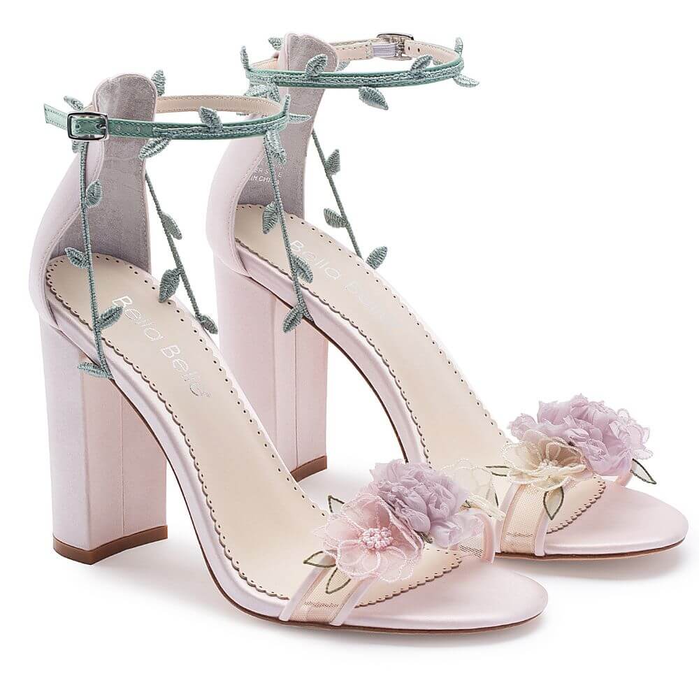 Bella Belle Shoes shop -Bella Belle Shoes shop bella belle shoes eden blush block heels with 3d flowers 1